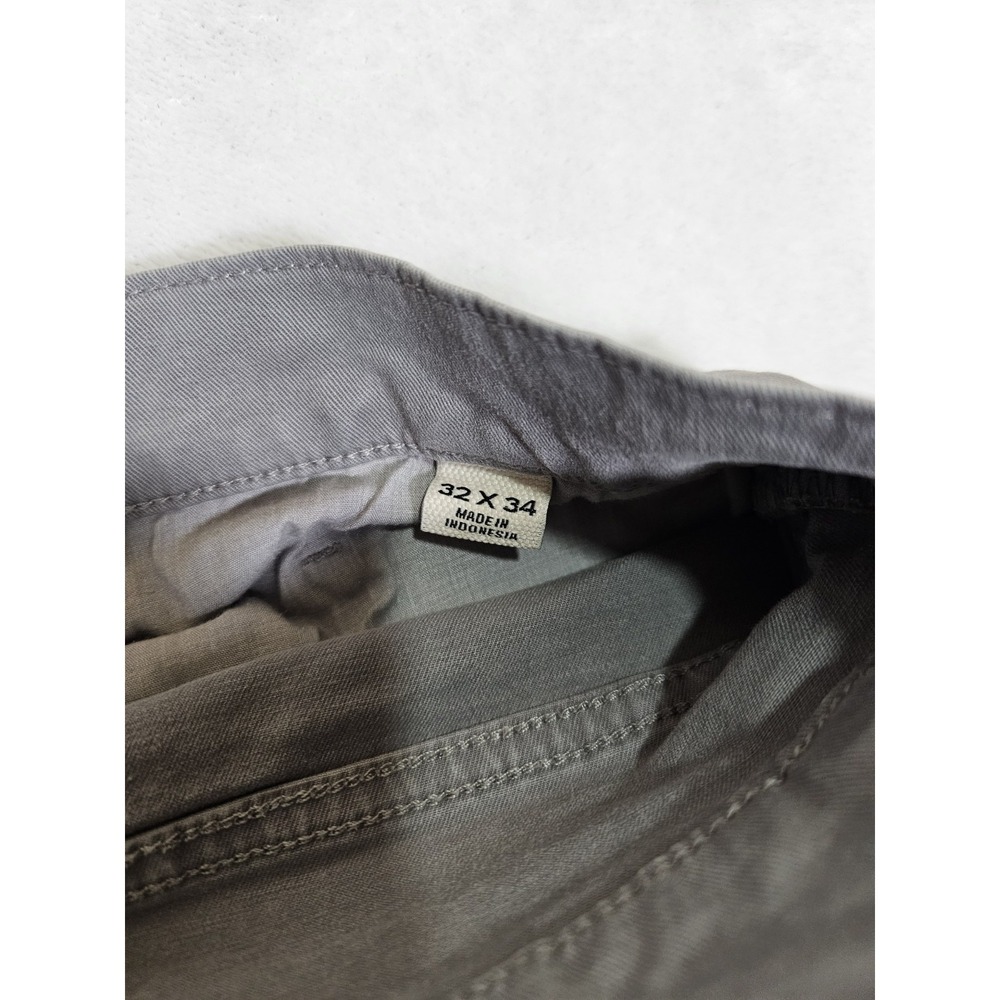 Flint and Tinder Slim Fit Chinos Pants Mens 32x33 Gray Casual Trousers - Picture 8 of 8